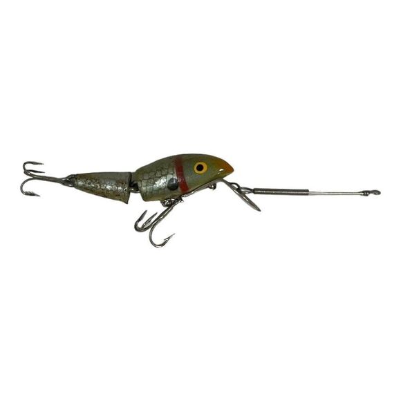 Vintage Articulated Jointed Divided Cisco Kid Fishing Lure 4.25” Minnow Retro - Picture 4 of 6